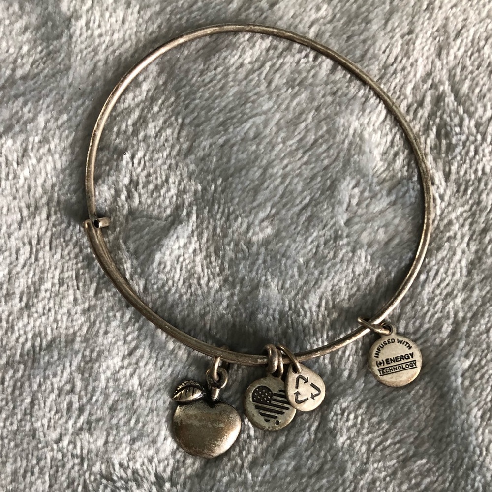 Alex & Ani Apple Teacher Charm Bracelet